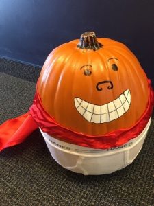 Decorated pumpkin