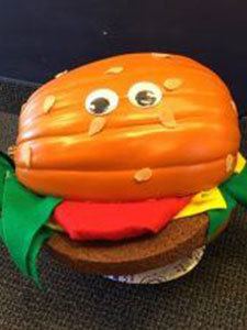 Decorated pumpkin
