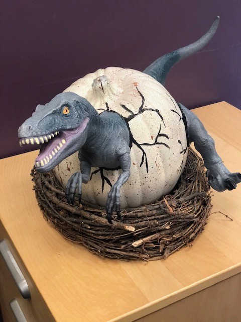 Decorated pumpkin