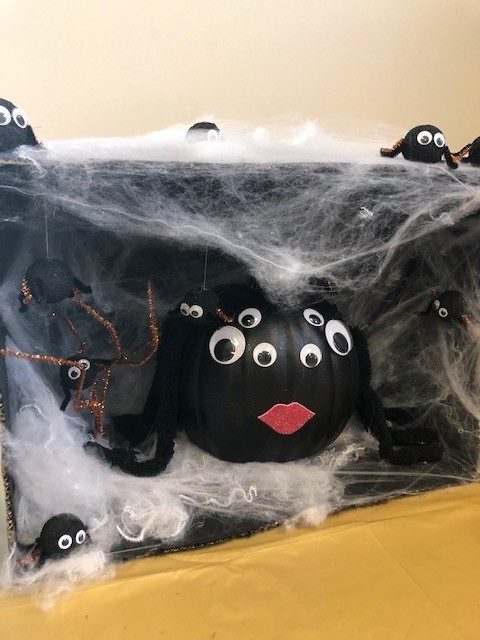 Decorated pumpkin