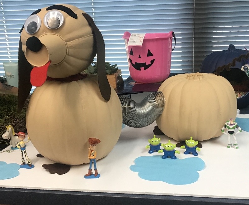 Decorated pumpkin