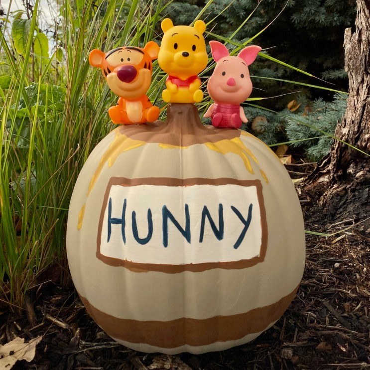 Decorated pumpkin