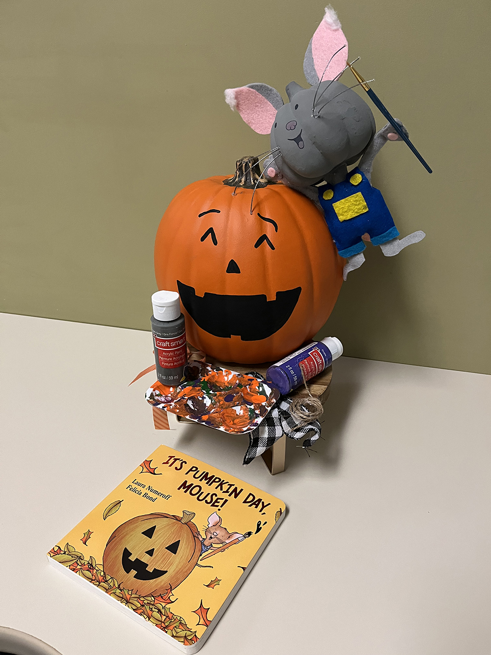 Decorated pumpkin