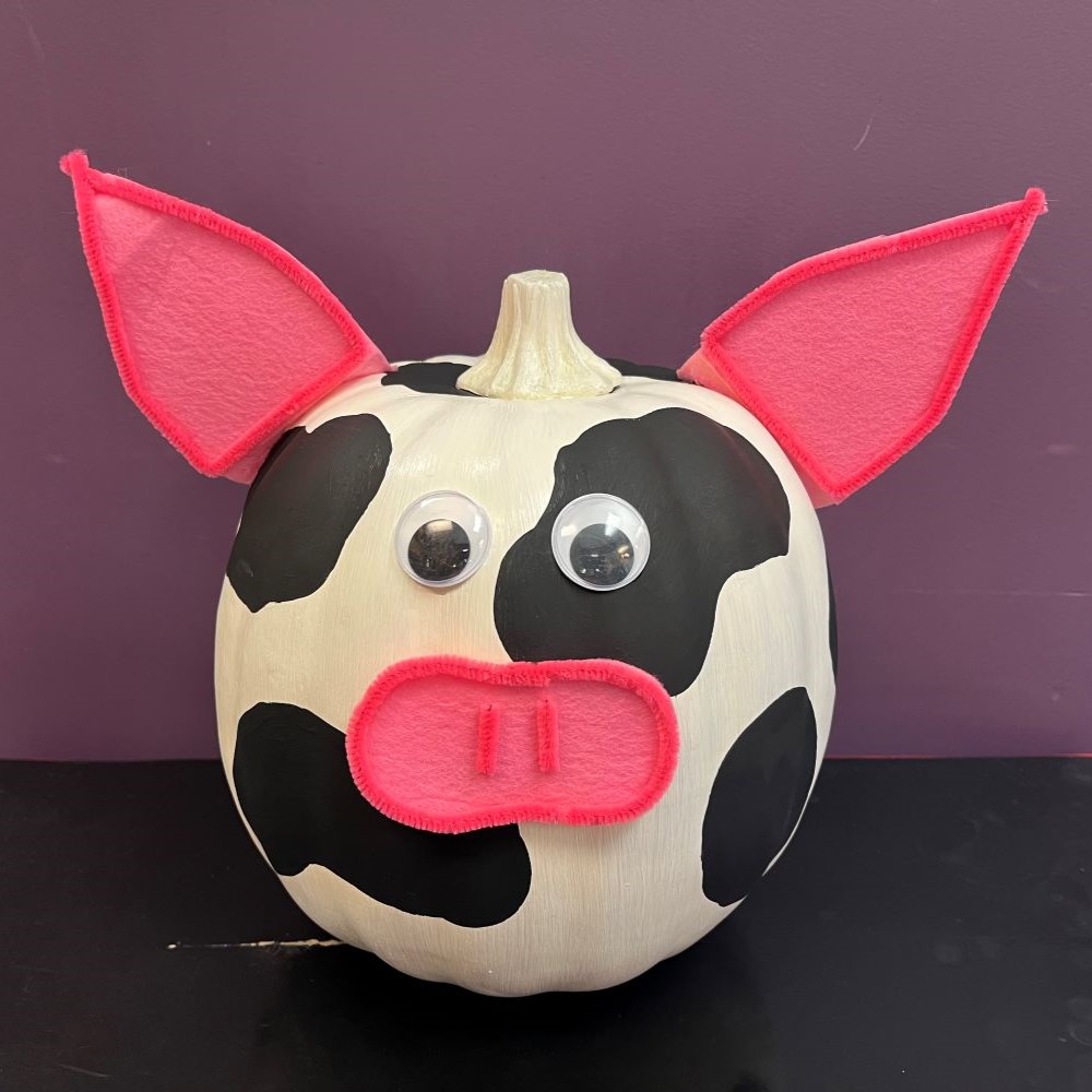 Decorated pumpkin