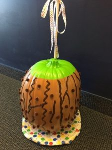 Decorated pumpkin
