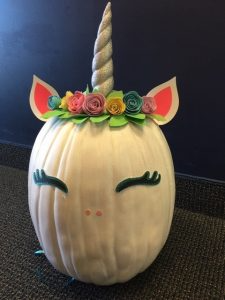 Decorated pumpkin