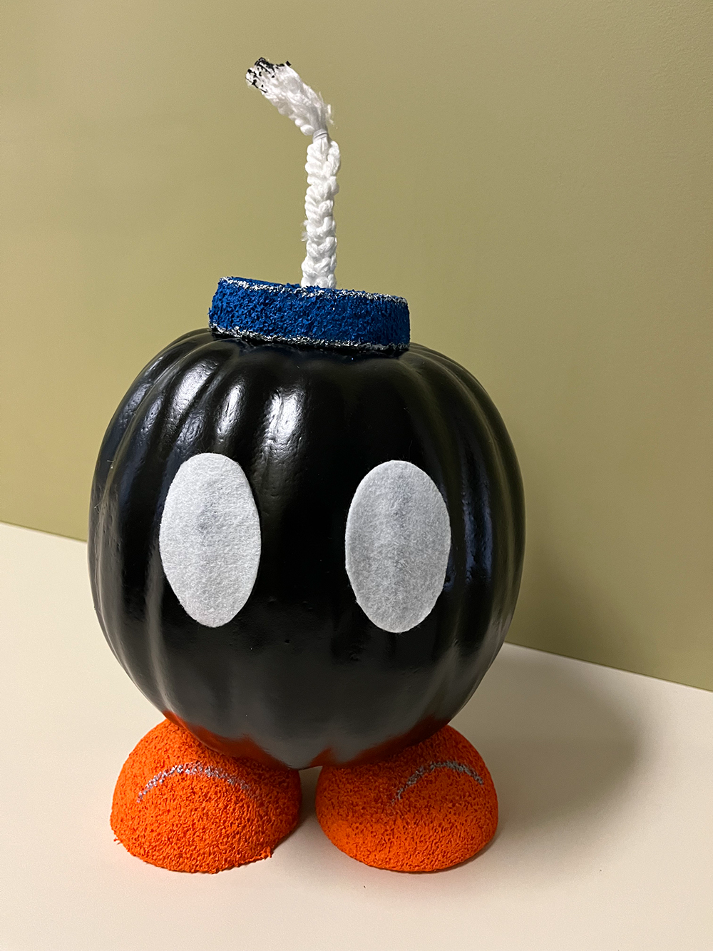 Decorated pumpkin