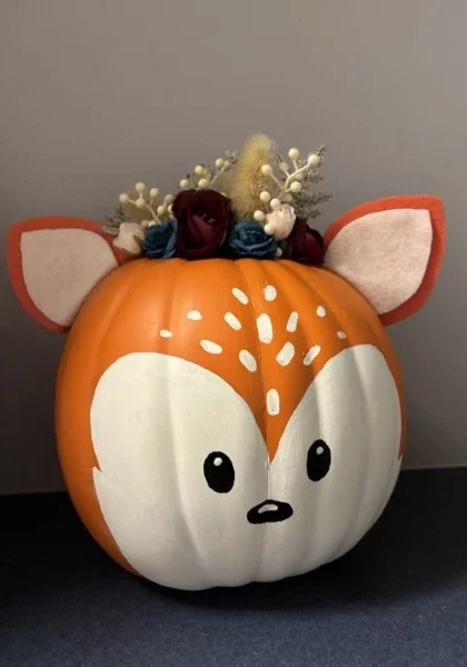 Decorated pumpkin